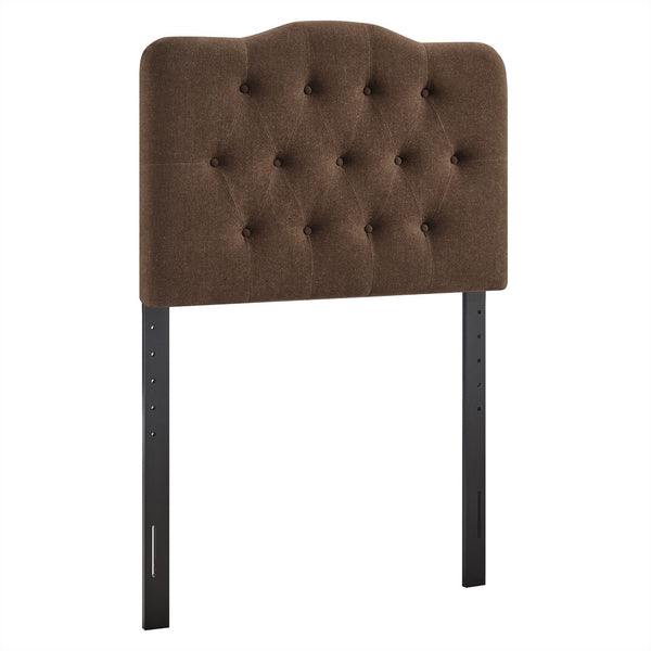 Modway Furniture Annabel Modway Tufted Upholstered Twin Headboard with Foam Padding for Guest Bedroom Cocoa MOD-7265-COA