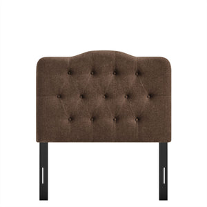 Modway Furniture Annabel Modway Tufted Upholstered Twin Headboard with Foam Padding for Guest Bedroom Cocoa MOD-7265-COA