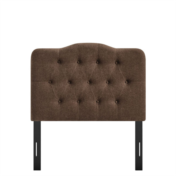 Modway Furniture Annabel Modway Tufted Upholstered Twin Headboard with Foam Padding for Guest Bedroom Cocoa MOD-7265-COA