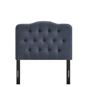Modway Furniture Annabel Modway Tufted Upholstered Twin Headboard with Foam Padding for Guest Bedroom Denim MOD-7265-DEN