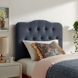 Modway Furniture Annabel Modway Tufted Upholstered Twin Headboard with Foam Padding for Guest Bedroom Denim MOD-7265-DEN