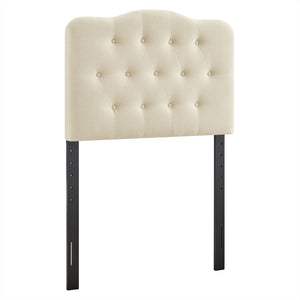 Modway Furniture Annabel Modway Tufted Upholstered Twin Headboard with Foam Padding for Guest Bedroom Linen MOD-7265-LIN