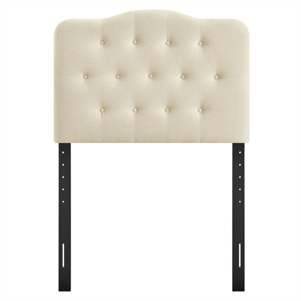Modway Furniture Annabel Modway Tufted Upholstered Twin Headboard with Foam Padding for Guest Bedroom Linen MOD-7265-LIN