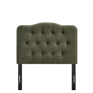Modway Furniture Annabel Modway Tufted Upholstered Twin Headboard with Foam Padding for Guest Bedroom Sage MOD-7265-SGE
