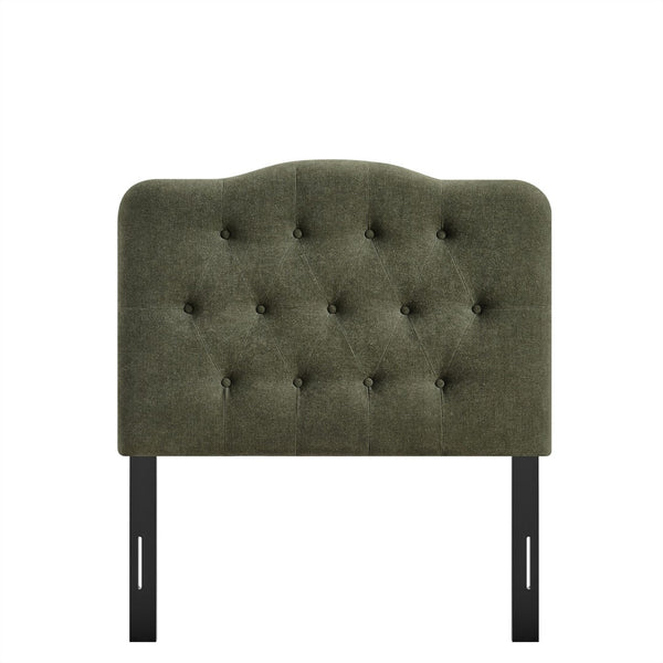 Modway Furniture Annabel Modway Tufted Upholstered Twin Headboard with Foam Padding for Guest Bedroom Sage MOD-7265-SGE
