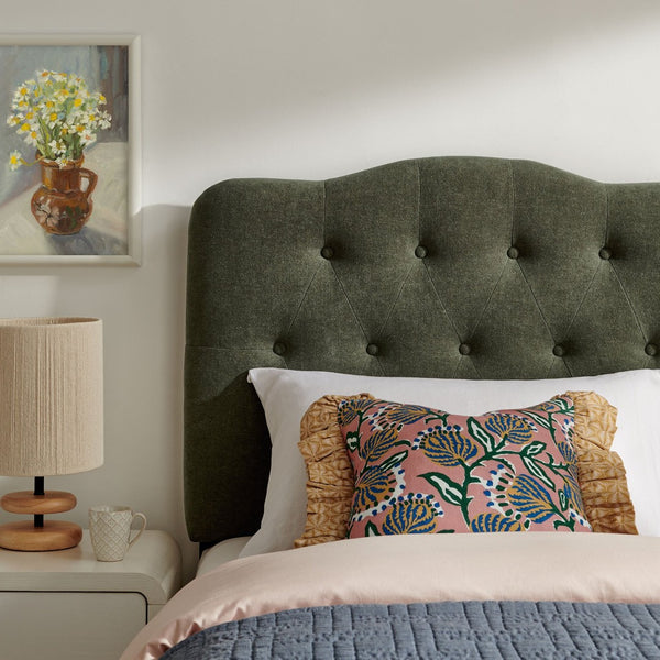 Modway Furniture Annabel Modway Tufted Upholstered Twin Headboard with Foam Padding for Guest Bedroom Sage MOD-7265-SGE