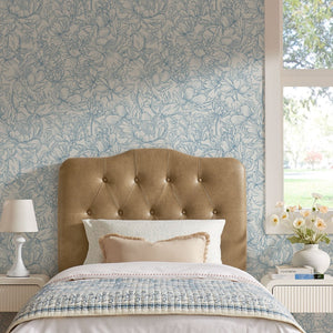 Modway Furniture Annabel Faux Leather Tufted Twin Headboard by Modway for Guest or Teen Bedroom Toast MOD-7266-TST