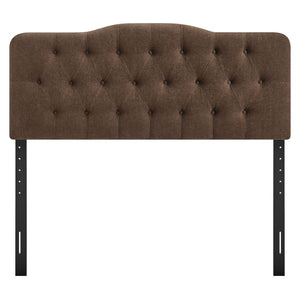 Modway Furniture Annabel Modway Tufted Upholstered Full Headboard with Curved Diamond Button Design Cocoa MOD-7268-COA