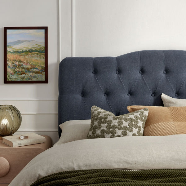 Modway Furniture Annabel Tufted Upholstered Queen Headboard with Foam Padding for a Refined Bedroom Denim MOD-7271-DEN