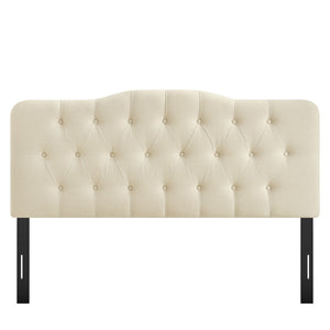 Modway Furniture Annabel Tufted Upholstered Queen Headboard with Foam Padding for a Refined Bedroom Linen MOD-7271-LIN