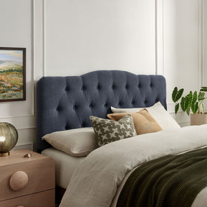 Modway Furniture Annabel Modway Tufted Upholstered King Headboard with Foam Padding for Bedroom Comfort Denim MOD-7274-DEN