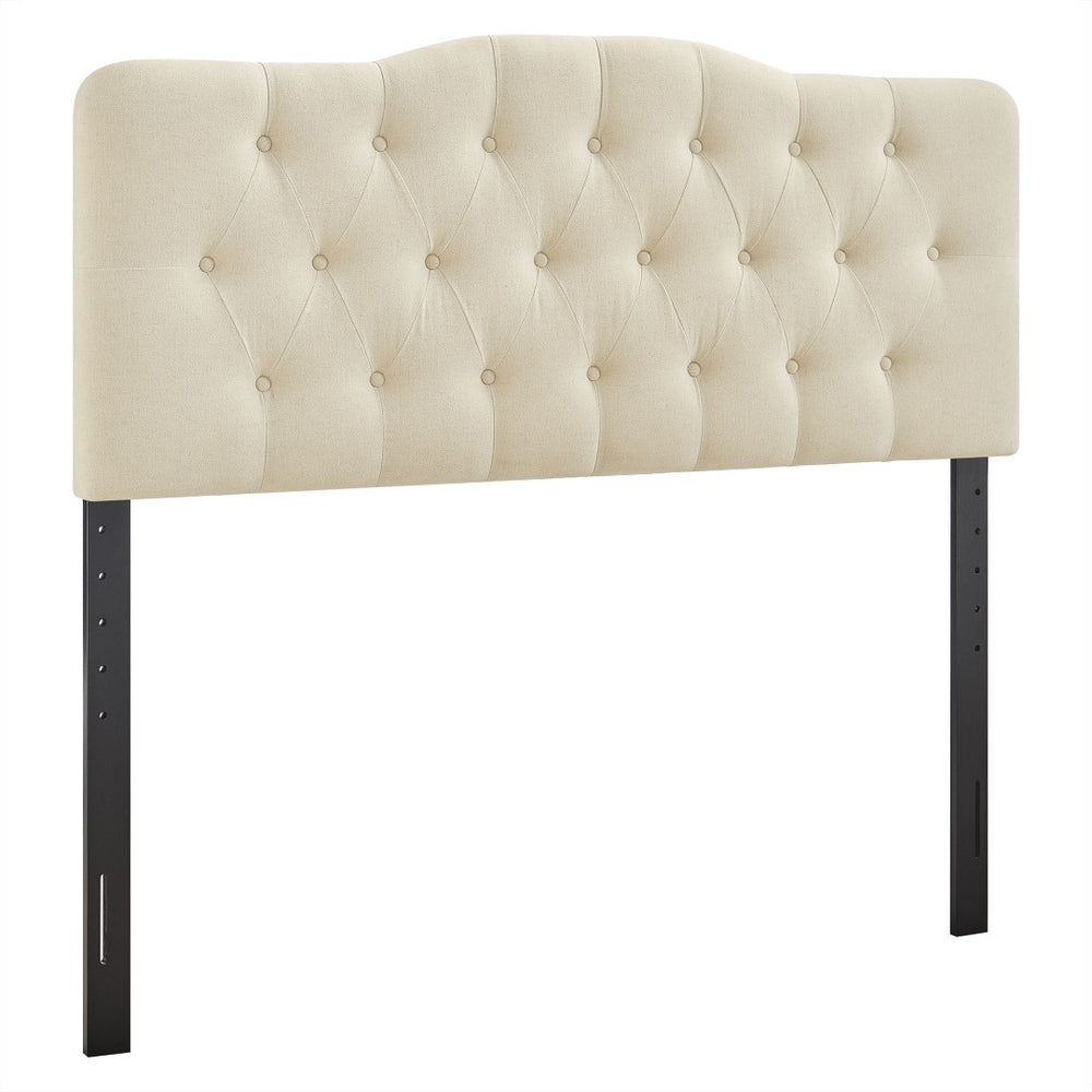 Modway Furniture Annabel Modway Tufted Upholstered King Headboard with Foam Padding for Bedroom Comfort Linen MOD-7274-LIN