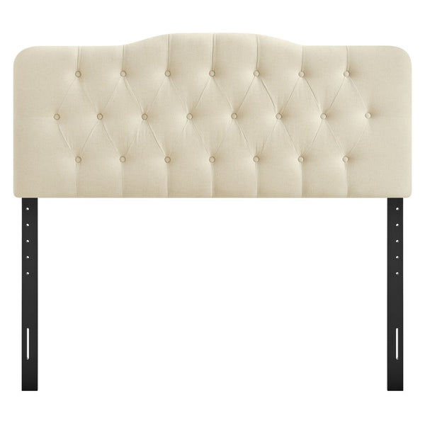 Modway Furniture Annabel Modway Tufted Upholstered King Headboard with Foam Padding for Bedroom Comfort Linen MOD-7274-LIN