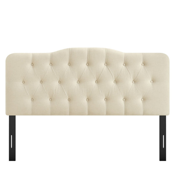 Modway Furniture Annabel Modway Tufted Upholstered King Headboard with Foam Padding for Bedroom Comfort Linen MOD-7274-LIN