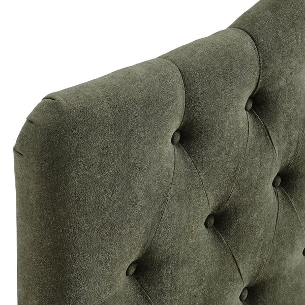 Modway Furniture Annabel Modway Tufted Upholstered King Headboard with Foam Padding for Bedroom Comfort Sage MOD-7274-SGE