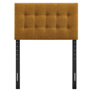 Modway Furniture Emily Button Tufted Upholstered Headboard for Twin Beds with Adjustable Height Mounting Copper MOD-7281-COP
