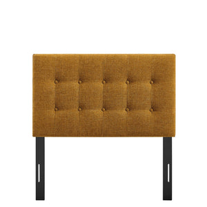 Modway Furniture Emily Button Tufted Upholstered Headboard for Twin Beds with Adjustable Height Mounting Copper MOD-7281-COP