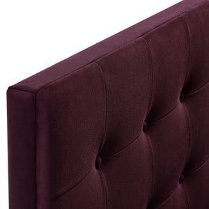 Modway Furniture Emily Button Tufted Performance Velvet Upholstered Headboard for Full Beds by Modway Mulberry MOD-7282-MUL
