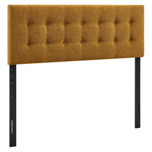 Modway Furniture Emily Button Tufted Upholstered Headboard for Full Beds with Adjustable Mounting Positions Copper MOD-7283-COP