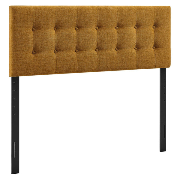 Modway Furniture Emily Button Tufted Upholstered Headboard for Full Beds with Adjustable Mounting Positions Copper MOD-7283-COP