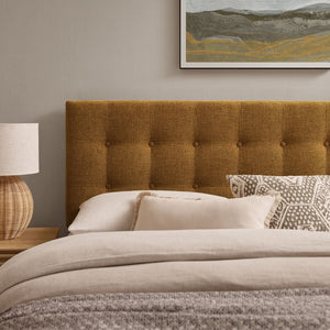 Modway Furniture Emily Button Tufted Upholstered Headboard for Full Beds with Adjustable Mounting Positions Copper MOD-7283-COP