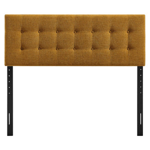 Modway Furniture Emily Modway Button Tufted Queen Headboard Upholstered for a Tailored Bedroom Look Copper MOD-7285-COP