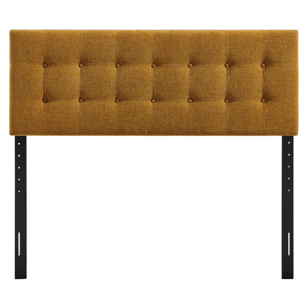 Modway Furniture Emily Button Tufted King Headboard Modway Upholstered Panel for Modern Bedrooms Copper MOD-7287-COP
