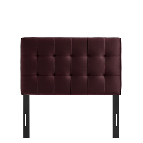 Modway Furniture Lily Modway Biscuit Tufted Performance Velvet Upholstered Headboard for Teen Bedrooms Mulberry MOD-7289-MUL
