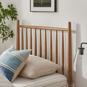 Modway Furniture Zane Rubberwood Spindle Platform Bed Sculpted Mid Century Frame for Twin Rooms Walnut MOD-7301-WAL