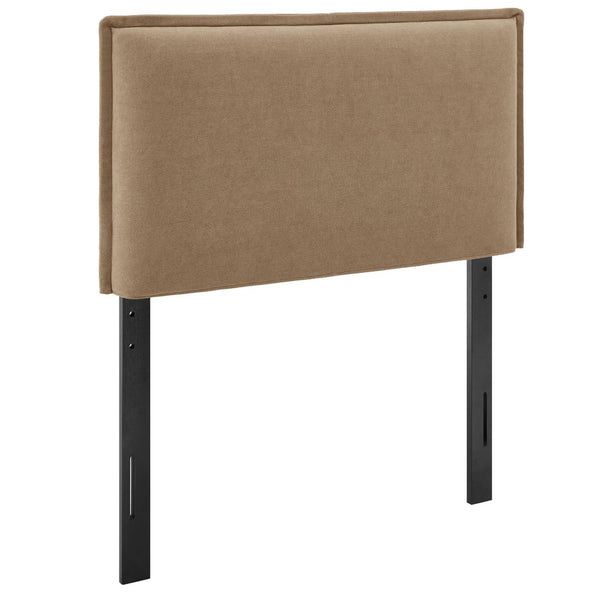 Modway Furniture Camille Modway Twin Headboard Slipcovered Foam Padded French Seam Bedroom Accent Almond MOD-7317-ALM