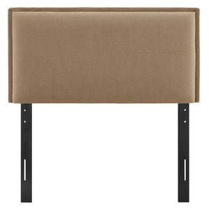 Modway Furniture Camille Modway Twin Headboard Slipcovered Foam Padded French Seam Bedroom Accent Almond MOD-7317-ALM