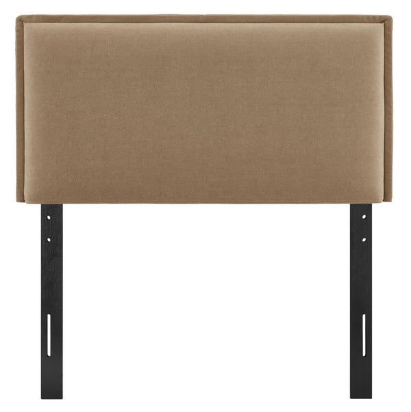 Modway Furniture Camille Modway Twin Headboard Slipcovered Foam Padded French Seam Bedroom Accent Almond MOD-7317-ALM