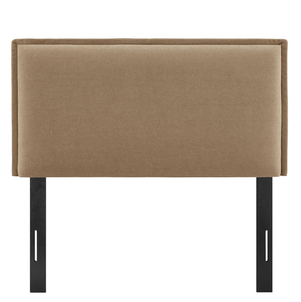 Modway Furniture Camille Modway Twin Headboard Slipcovered Foam Padded French Seam Bedroom Accent Almond MOD-7317-ALM