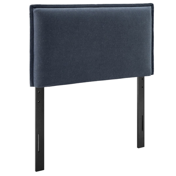 Modway Furniture Camille Modway Twin Headboard Slipcovered Foam Padded French Seam Bedroom Accent Denim MOD-7317-DEN