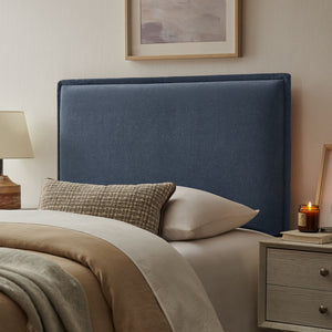 Modway Furniture Camille Modway Twin Headboard Slipcovered Foam Padded French Seam Bedroom Accent Denim MOD-7317-DEN
