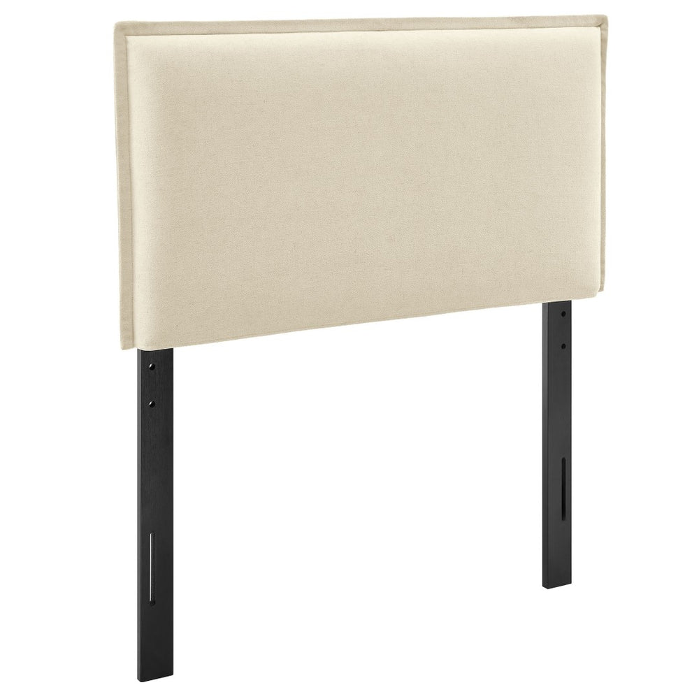 Modway Furniture Camille Modway Twin Headboard Slipcovered Foam Padded French Seam Bedroom Accent Linen MOD-7317-LIN