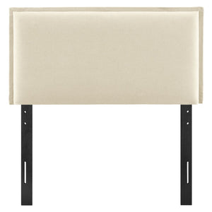 Modway Furniture Camille Modway Twin Headboard Slipcovered Foam Padded French Seam Bedroom Accent Linen MOD-7317-LIN