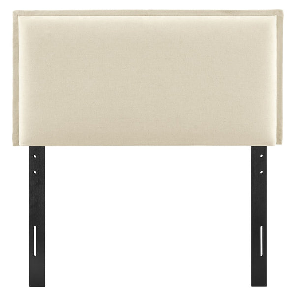 Modway Furniture Camille Modway Twin Headboard Slipcovered Foam Padded French Seam Bedroom Accent Linen MOD-7317-LIN