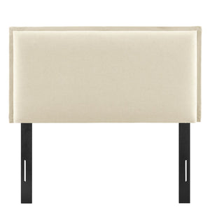 Modway Furniture Camille Modway Twin Headboard Slipcovered Foam Padded French Seam Bedroom Accent Linen MOD-7317-LIN