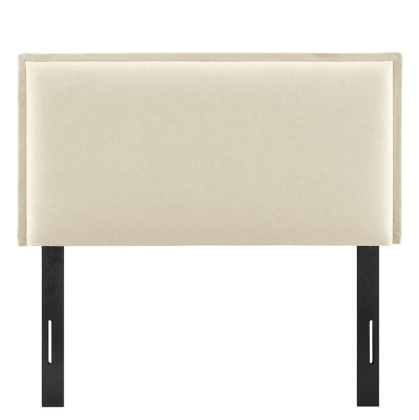Modway Furniture Camille Modway Twin Headboard Slipcovered Foam Padded French Seam Bedroom Accent Linen MOD-7317-LIN