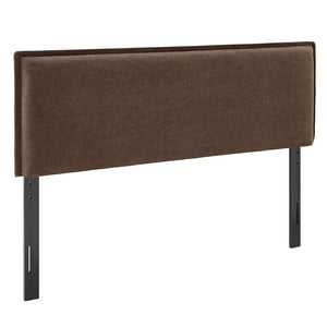 Modway Furniture Camille Modway Slipcover Headboard with French Seam Detailing and Foam Cushioned Panel Cocoa MOD-7320-COA