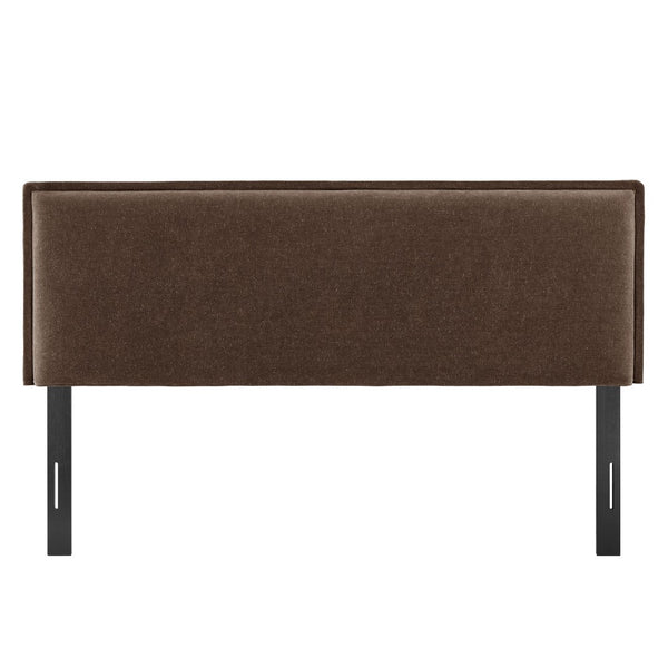 Modway Furniture Camille Modway Slipcover Headboard with French Seam Detailing and Foam Cushioned Panel Cocoa MOD-7320-COA