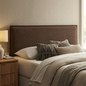 Modway Furniture Camille Modway Slipcover Headboard with French Seam Detailing and Foam Cushioned Panel Cocoa MOD-7320-COA