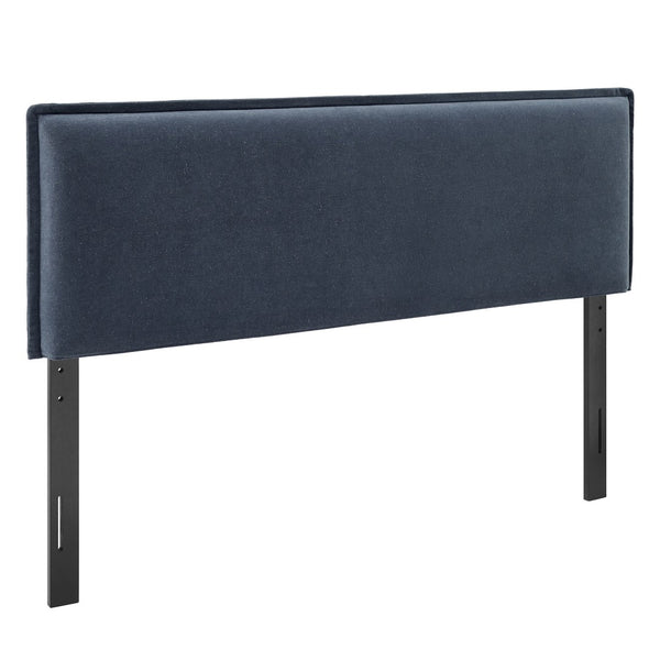 Modway Furniture Camille Modway Slipcover Headboard with French Seam Detailing and Foam Cushioned Panel Denim MOD-7320-DEN