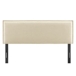 Modway Furniture Camille Modway Slipcover Headboard with French Seam Detailing and Foam Cushioned Panel Linen MOD-7320-LIN