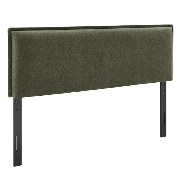Modway Furniture Camille Modway Slipcover Headboard with French Seam Detailing and Foam Cushioned Panel Sage MOD-7320-SGE