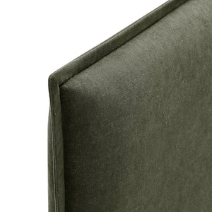 Modway Furniture Camille Modway Slipcover Headboard with French Seam Detailing and Foam Cushioned Panel Sage MOD-7320-SGE