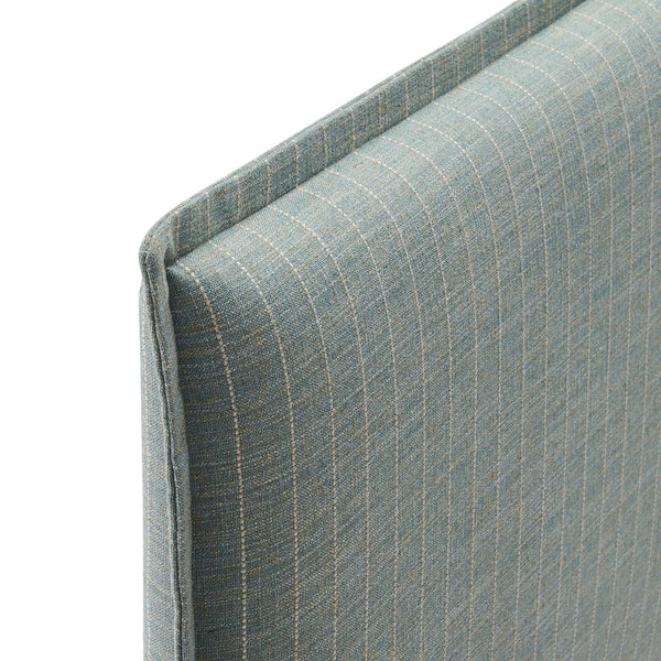 Modway Furniture Camille Modway Linen Blend Upholstered Headboard Pinstripe Slipcover Full Bed Frame Spa Blue Stripe MOD-7321-SPA