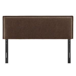 Modway Furniture Camille Modway Queen Headboard Woven Fabric French Seam Flanged Padded Backrest Bedroom Cocoa MOD-7323-COA
