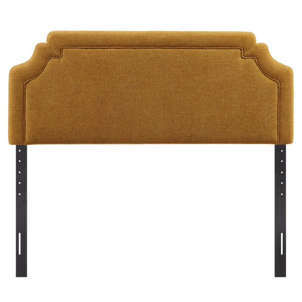 Modway Furniture Magnolia Modway Woven Heathered Queen Headboard Scalloped Upholstered Bedroom Accent Copper MOD-7335-COP